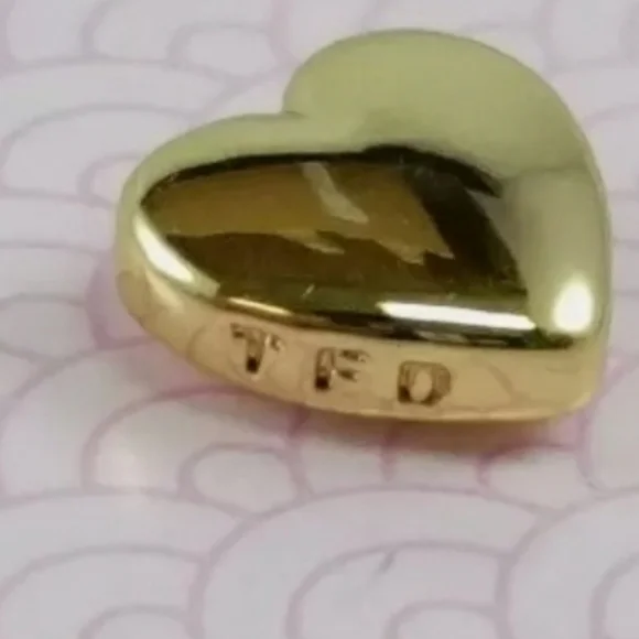 NWT 3PC Ted baker london SET Chunky heart necklace & Earrings. - Picture 12 of 14